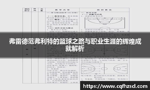 弗雷德范弗利特的篮球之路与职业生涯的辉煌成就解析