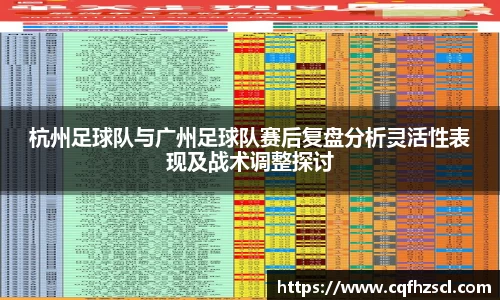 杭州足球队与广州足球队赛后复盘分析灵活性表现及战术调整探讨